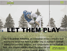 Tablet Screenshot of guardianathletics.com